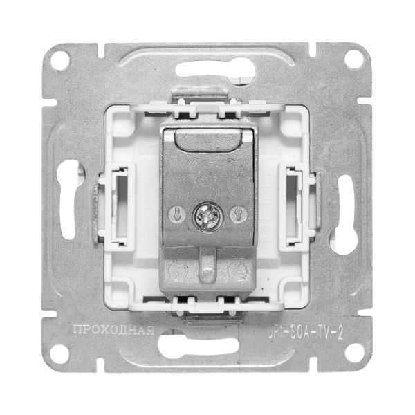 Механизм розетки TV, проходная, алюминий Эпика EKF Механизм розетки TV, проходная, алюминий Эпика EKF