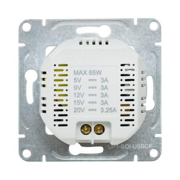 Механизм розетки USB-С, быстрая, кремовый Эпика EKF Механизм розетки USB-С, быстрая, кремовый Эпика EKF