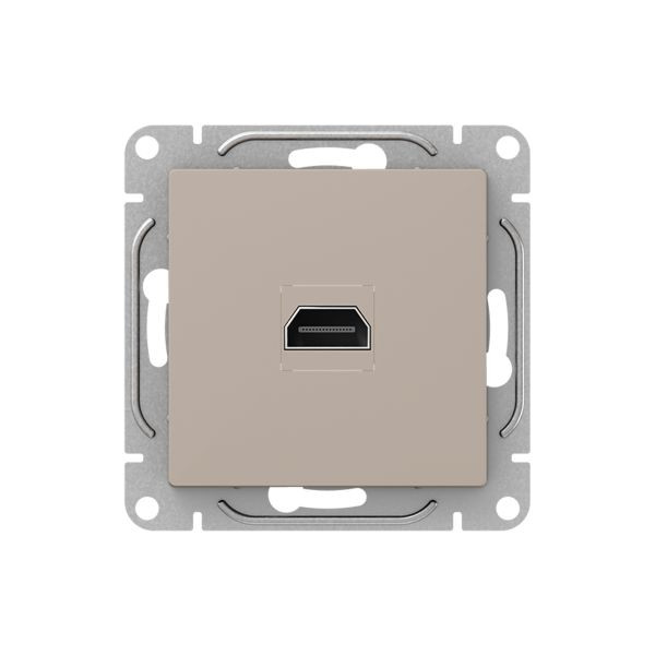 Механизм розетки HDMI, кремовый Эпика EKF Механизм розетки HDMI, кремовый Эпика EKF