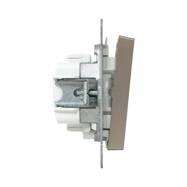 Механизм выключателя, одноклавишный, с подсветкой, шампань Эпика EKF Механизм выключателя, одноклавишный, с подсветкой, шампань Эпика EKF