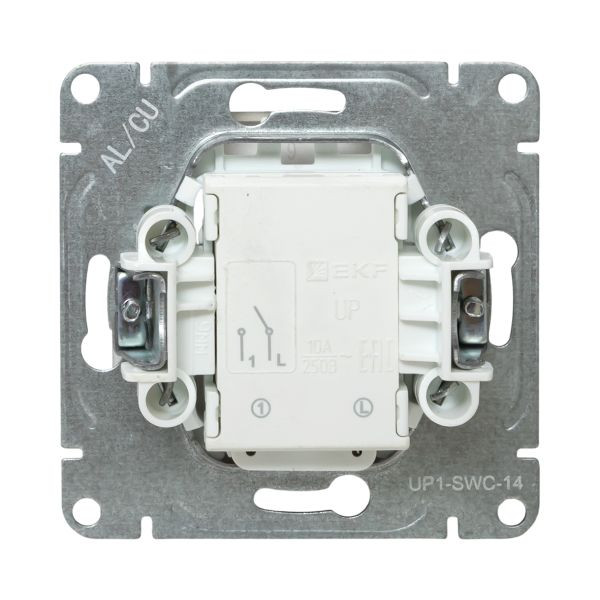 Механизм выключателя, одноклавишный, с подсветкой, шампань Эпика EKF Механизм выключателя, одноклавишный, с подсветкой, шампань Эпика EKF