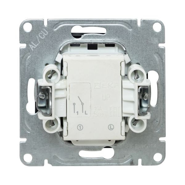 Механизм выключателя, одноклавишный, с подсветкой, графит Эпика EKF Механизм выключателя, одноклавишный, с подсветкой, графит Эпика EKF