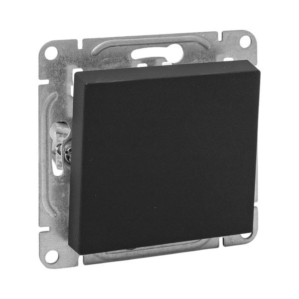 Механизм выключателя, одноклавишный, кнопочный, чёрный Эпика EKF Механизм выключателя, одноклавишный, кнопочный, чёрный Эпика EKF