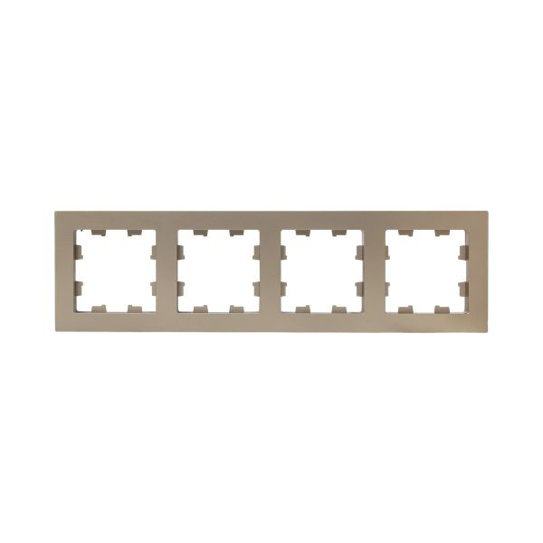 4 - местная рамка, шампань, пластик Эпика EKF 4 - местная рамка, шампань, пластик Эпика EKF