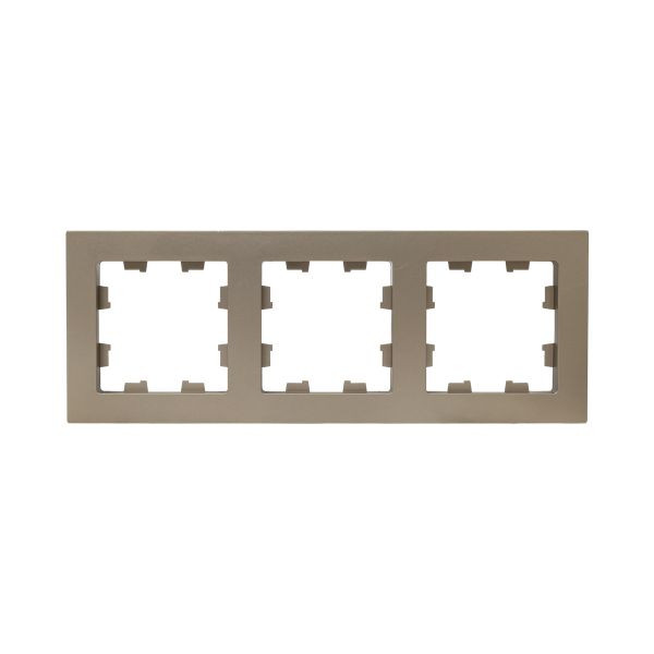 3 - местная рамка, шампань, пластик Эпика EKF 3 - местная рамка, шампань, пластик Эпика EKF