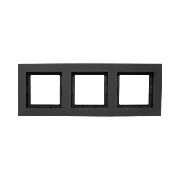 3 - местная рамка, IP44, чёрная, пластик Эпика EKF 3 - местная рамка, IP44, чёрная, пластик Эпика EKF