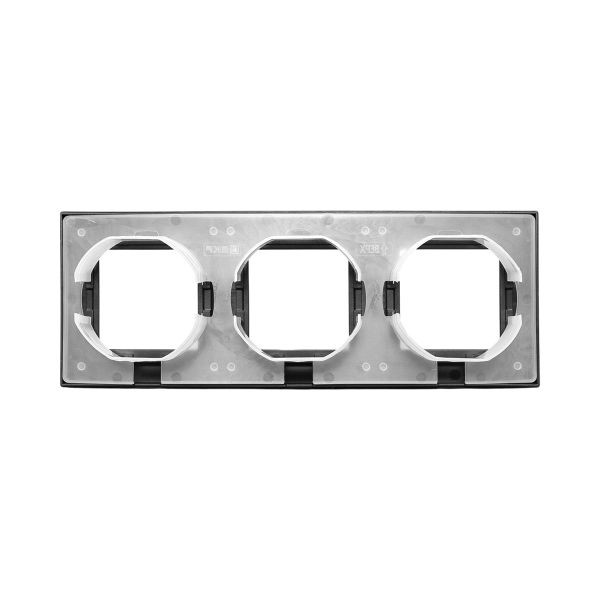 3 - местная рамка, IP44, чёрная, пластик Эпика EKF 3 - местная рамка, IP44, чёрная, пластик Эпика EKF