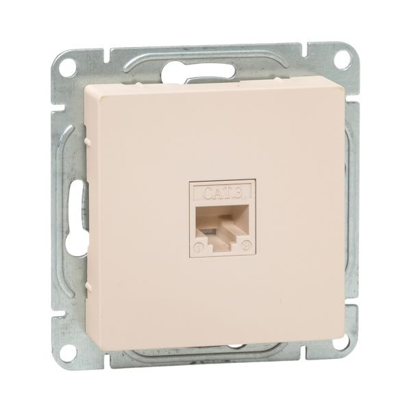 Механизм розетки RJ11, кремовый Эпика EKF Механизм розетки RJ11, кремовый Эпика EKF