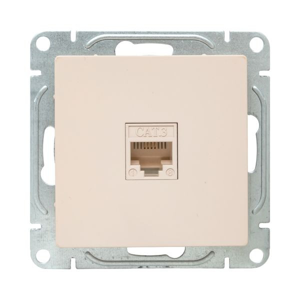 Механизм розетки RJ11, кремовый Эпика EKF Механизм розетки RJ11, кремовый Эпика EKF