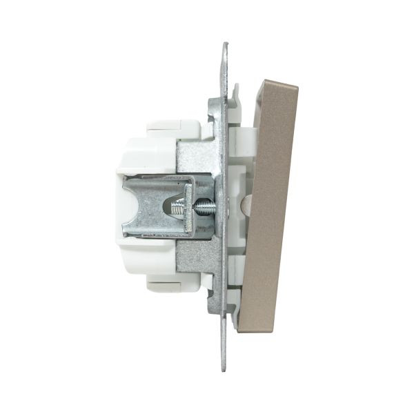 Механизм выключателя, одноклавишный, проходной, шампань Эпика EKF Механизм выключателя, одноклавишный, проходной, шампань Эпика EKF