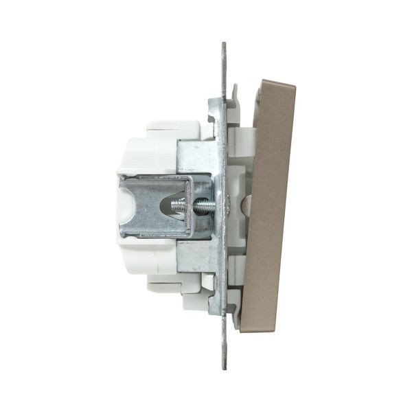 Механизм выключателя, двухклавишный, с подсветкой, шампань Эпика EKF Механизм выключателя, двухклавишный, с подсветкой, шампань Эпика EKF