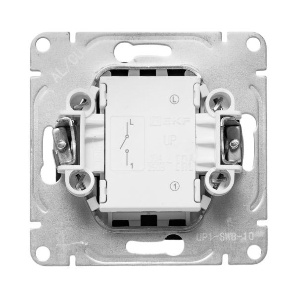 Механизм выключателя, одноклавишный, чёрный Эпика EKF Механизм выключателя, одноклавишный, чёрный Эпика EKF