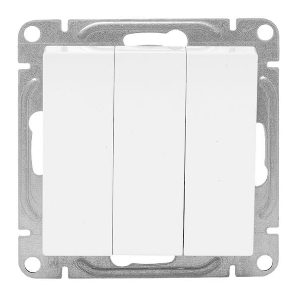 Механизм выключателя, трёхклавишный, белый Эпика EKF Механизм выключателя, трёхклавишный, белый Эпика EKF