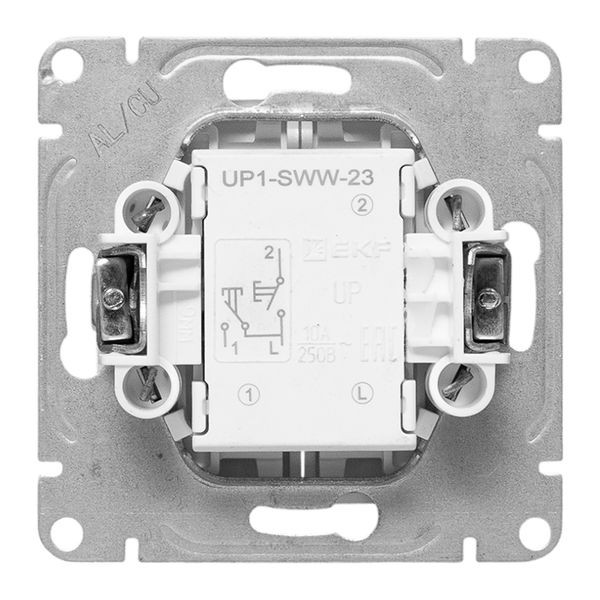 Механизм выключателя, двухклавишный, кнопочный, белый Эпика EKF Механизм выключателя, двухклавишный, кнопочный, белый Эпика EKF