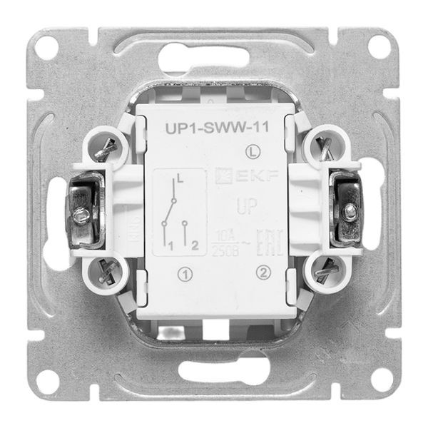 Механизм выключателя, одноклавишный, проходной, белый Эпика EKF Механизм выключателя, одноклавишный, проходной, белый Эпика EKF