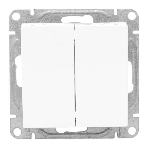 Механизм выключателя, двухклавишный, белый Эпика EKF Механизм выключателя, двухклавишный, белый Эпика EKF