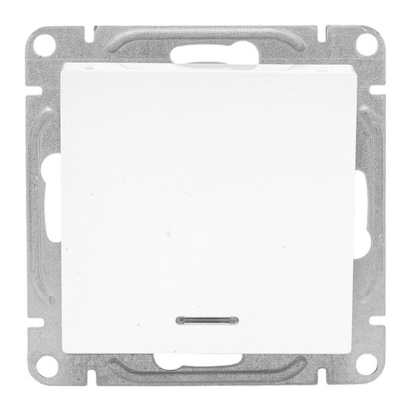 Механизм выключателя, одноклавишный, с подсветкой, белый Эпика EKF Механизм выключателя, одноклавишный, с подсветкой, белый Эпика EKF