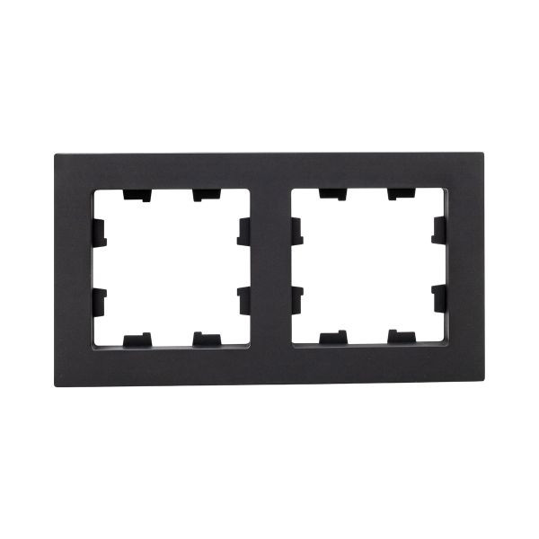 2 - местная рамка, чёрная, пластик Эпика EKF 2 - местная рамка, чёрная, пластик Эпика EKF