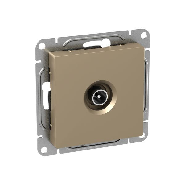 Механизм розетки TV, проходная, шампань Эпика EKF Механизм розетки TV, проходная, шампань Эпика EKF