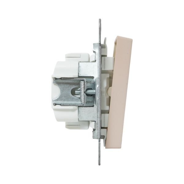 Механизм выключателя, одноклавишный, проходной, кремовый Эпика EKF Механизм выключателя, одноклавишный, проходной, кремовый Эпика EKF