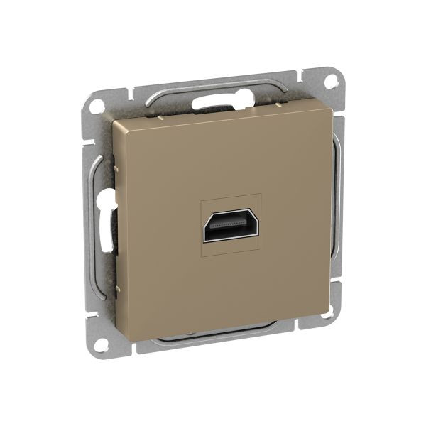 Механизм розетки HDMI, шампань Эпика EKF Механизм розетки HDMI, шампань Эпика EKF