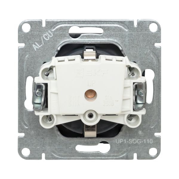 Механизм розетки, 16А, с заземлением, без шторок, графит Эпика EKF Механизм розетки, 16А, с заземлением, без шторок, графит Эпика EKF