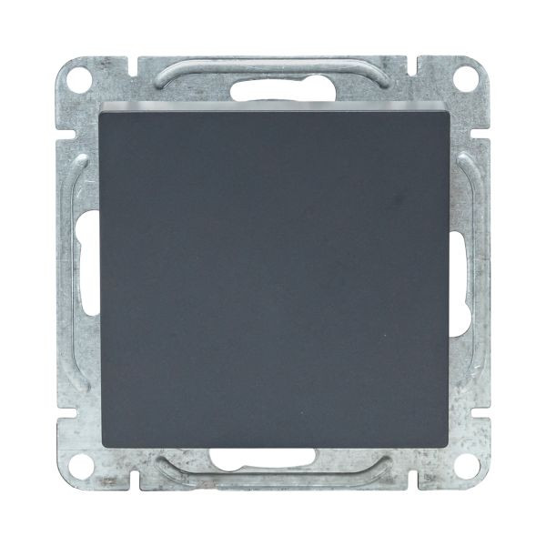 Механизм выключателя, одноклавишный, кнопочный, графит Эпика EKF Механизм выключателя, одноклавишный, кнопочный, графит Эпика EKF