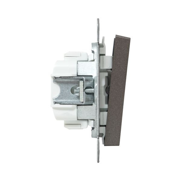 Механизм выключателя, двухклавишный, проходной, мокко Эпика EKF Механизм выключателя, двухклавишный, проходной, мокко Эпика EKF