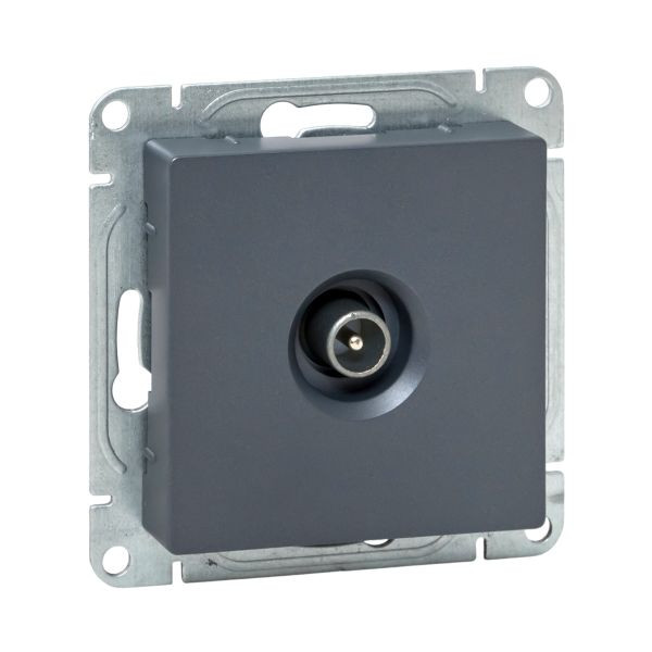 Механизм розетки TV, оконечная, графит Эпика EKF Механизм розетки TV, оконечная, графит Эпика EKF
