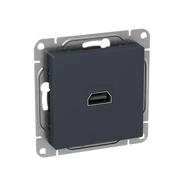 Механизм розетки HDMI, графит Эпика EKF Механизм розетки HDMI, графит Эпика EKF