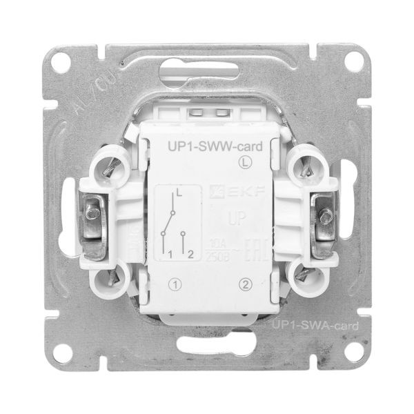 Механизм выключателя, карточный, с подсветкой, алюминий Эпика EKF Механизм выключателя, карточный, с подсветкой, алюминий Эпика EKF