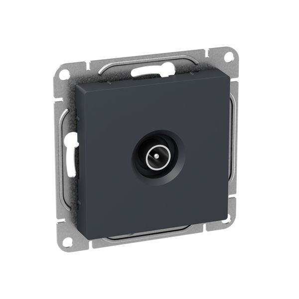 Механизм розетки TV, проходная, графит Эпика EKF Механизм розетки TV, проходная, графит Эпика EKF