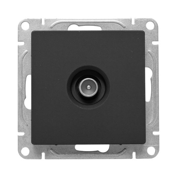 Механизм розетки TV, проходная, чёрный Эпика EKF Механизм розетки TV, проходная, чёрный Эпика EKF
