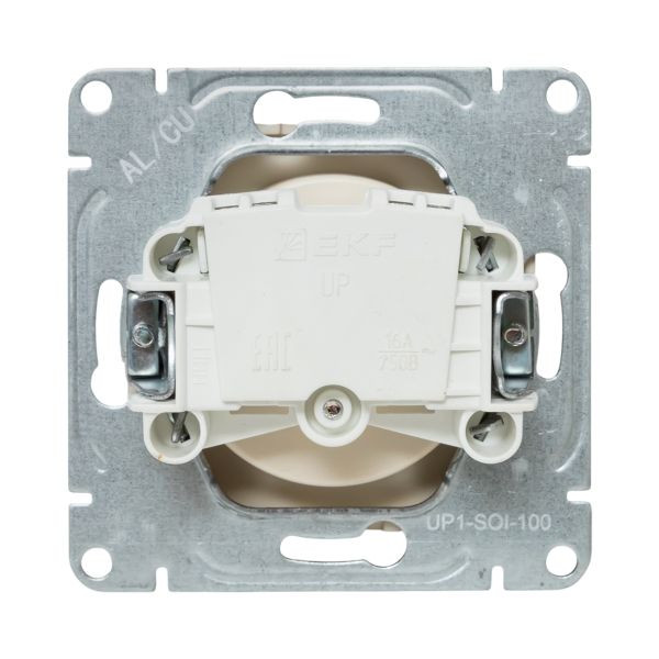 Механизм розетки, 16А, без заземления, без шторок, кремовый Эпика EKF Механизм розетки, 16А, без заземления, без шторок, кремовый Эпика EKF