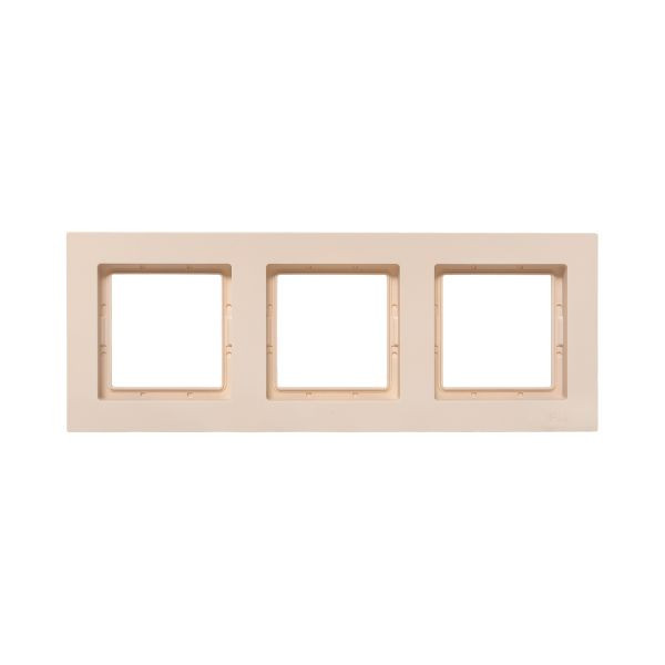 3 - местная рамка, IP44, кремовая, пластик Эпика EKF 3 - местная рамка, IP44, кремовая, пластик Эпика EKF