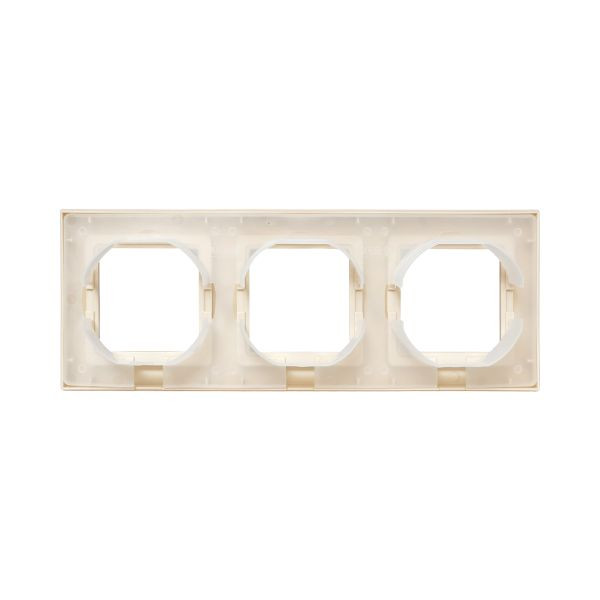 3 - местная рамка, IP44, кремовая, пластик Эпика EKF 3 - местная рамка, IP44, кремовая, пластик Эпика EKF