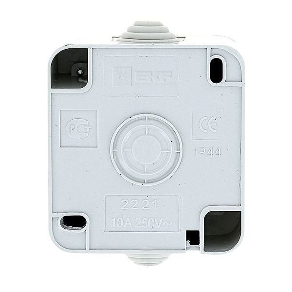 Прага Выключатель 1-клавишный 10А IP44 белый EKF Прага Выключатель 1-клавишный 10А IP44 белый EKF