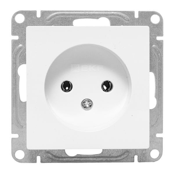 Механизм розетки, 16А, без заземления, без шторок, белый Эпика EKF Механизм розетки, 16А, без заземления, без шторок, белый Эпика EKF