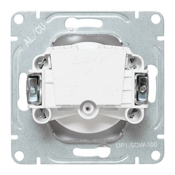 Механизм розетки, 16А, без заземления, без шторок, белый Эпика EKF Механизм розетки, 16А, без заземления, без шторок, белый Эпика EKF