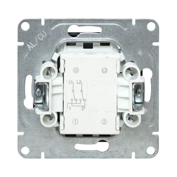 Механизм выключателя, одноклавишный, перекрёстный, мокко Эпика EKF Механизм выключателя, одноклавишный, перекрёстный, мокко Эпика EKF