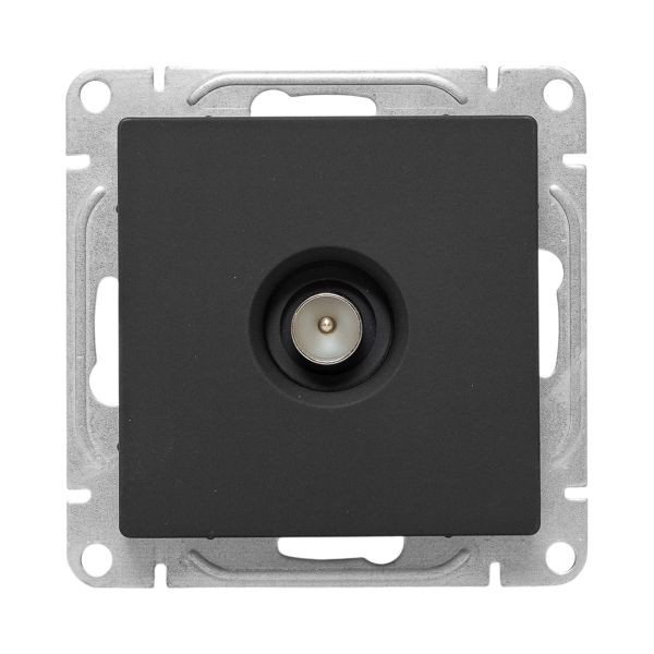 Механизм розетки TV, одиночная, чёрный Эпика EKF Механизм розетки TV, одиночная, чёрный Эпика EKF