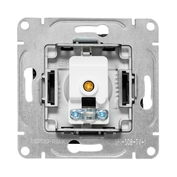 Механизм розетки TV, одиночная, чёрный Эпика EKF Механизм розетки TV, одиночная, чёрный Эпика EKF