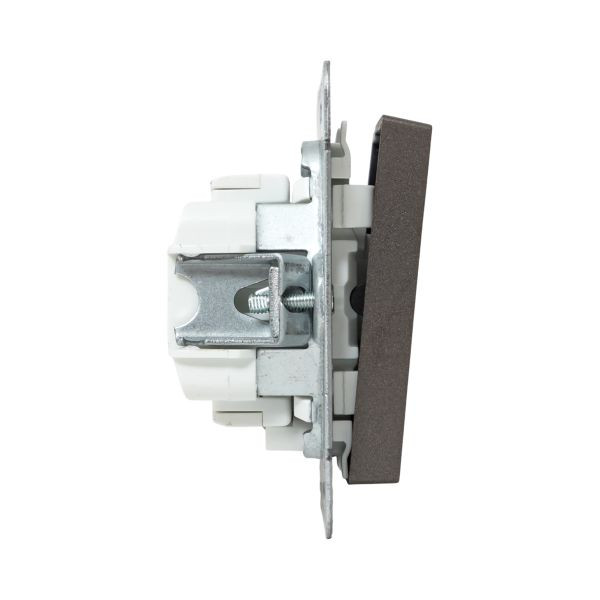 Механизм выключателя, двухклавишный, с подсветкой, мокко Эпика EKF Механизм выключателя, двухклавишный, с подсветкой, мокко Эпика EKF