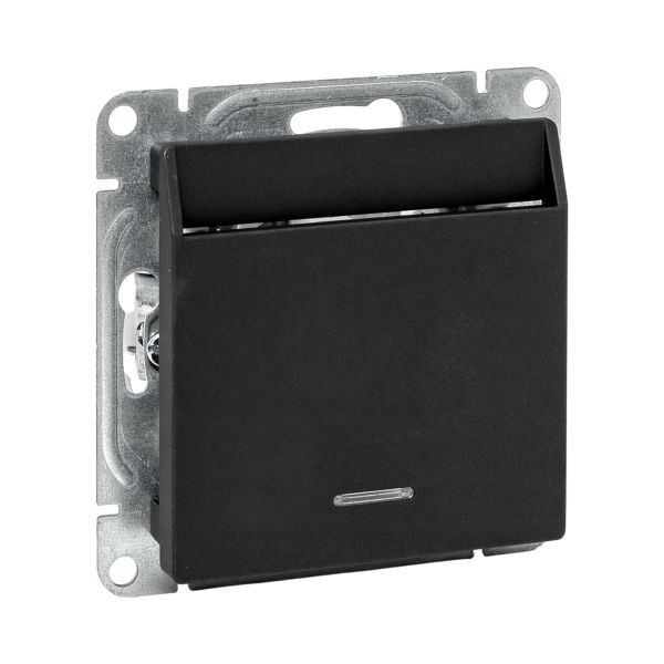 Механизм выключателя, карточный, с подсветкой, чёрный Эпика EKF Механизм выключателя, карточный, с подсветкой, чёрный Эпика EKF