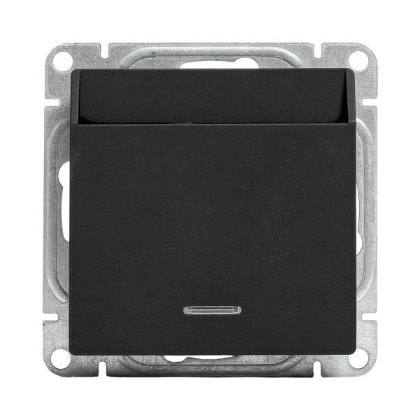 Механизм выключателя, карточный, с подсветкой, чёрный Эпика EKF Механизм выключателя, карточный, с подсветкой, чёрный Эпика EKF