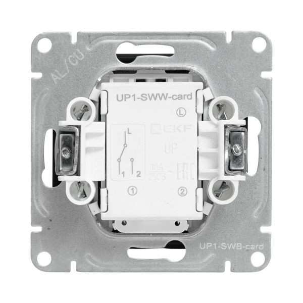Механизм выключателя, карточный, с подсветкой, чёрный Эпика EKF Механизм выключателя, карточный, с подсветкой, чёрный Эпика EKF