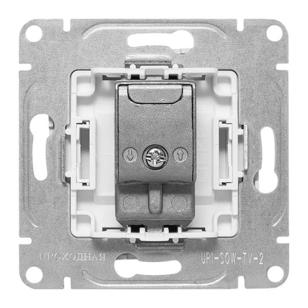 Механизм розетки TV, опроходная, белый Эпика EKF Механизм розетки TV, опроходная, белый Эпика EKF