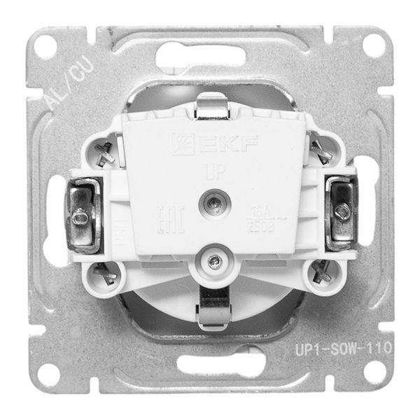 Механизм розетки, 16А, с заземлением, без шторок, белый Эпика EKF Механизм розетки, 16А, с заземлением, без шторок, белый Эпика EKF