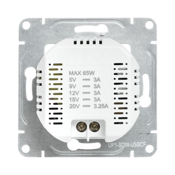 Механизм розетки USB-С, быстрая, белый Эпика EKF Механизм розетки USB-С, быстрая, белый Эпика EKF