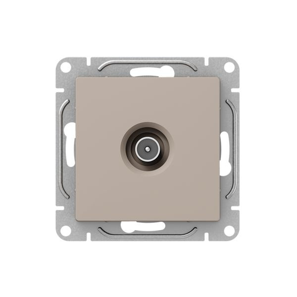 Механизм розетки TV, проходная, кремовый Эпика EKF Механизм розетки TV, проходная, кремовый Эпика EKF
